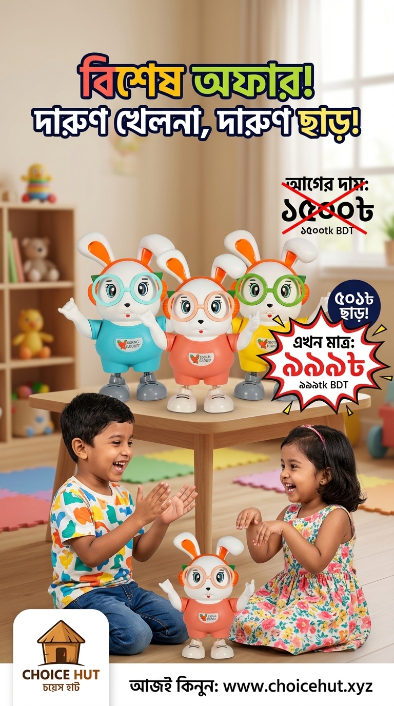বাচ্চাদের Dancing Rabbit - নাচুনে খরগোশ ।